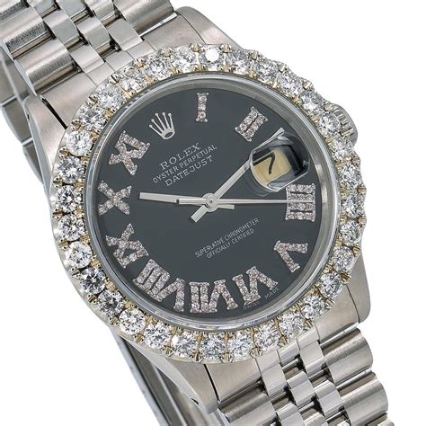 rolex datejust diamond band|rolex oyster perpetual datejust band.